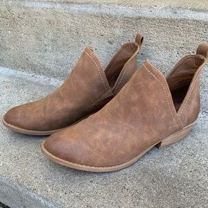Faux Leather Women’s Booties